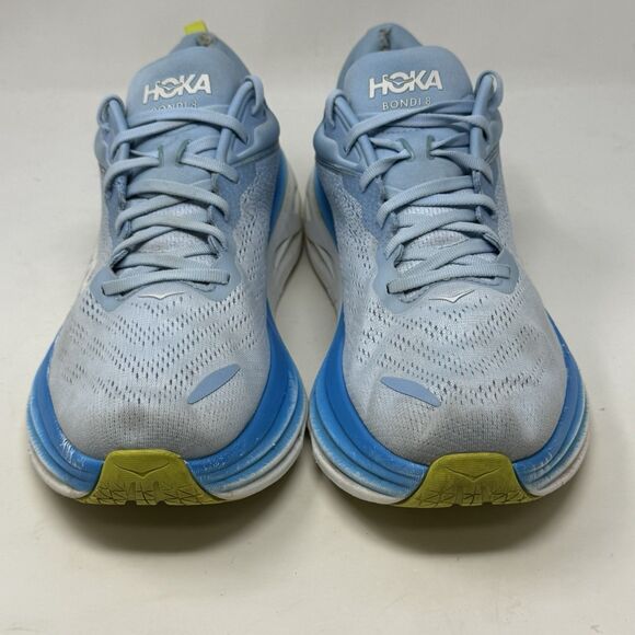 Hoka One One Bondi 8 Shoes Mens 12 D Blue Comfort Running Walking Sneakers FLAWS - Picture 5 of 16